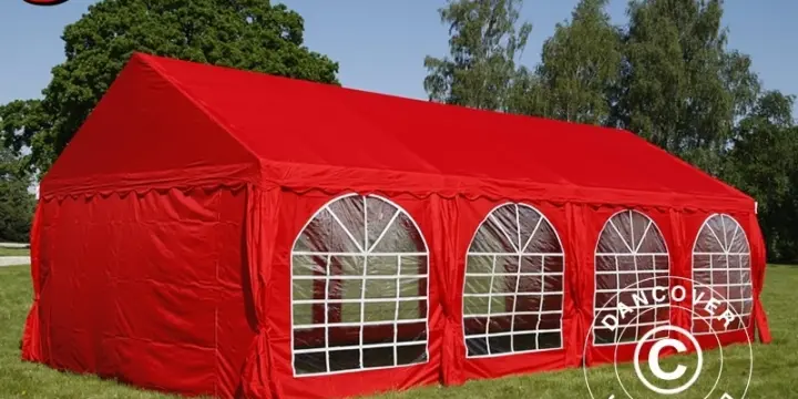 Partyzelt UNICO 4x8m, Rot