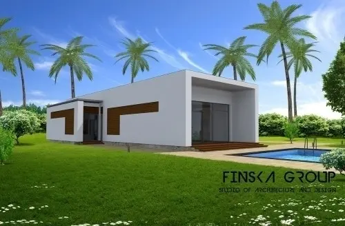 Maison en bois contemporaine à Le Coteau