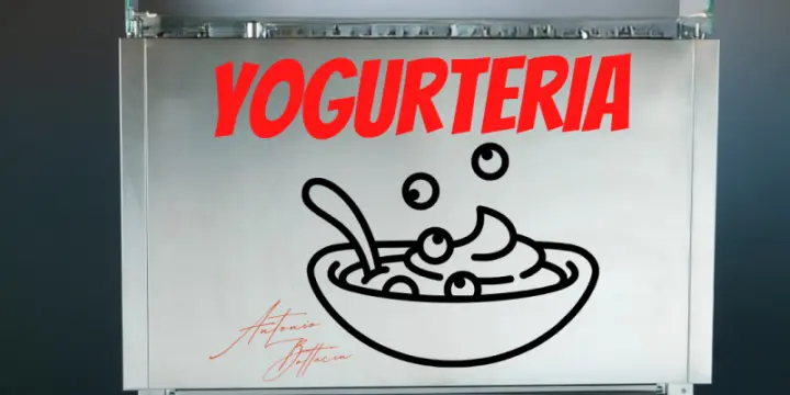 Comptoir réfrigéré pour yaourts