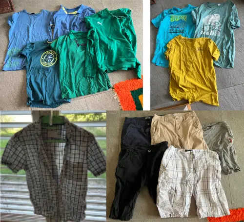 Lot de 14 vêtements homme/garçon même gabarit M - 15 ans