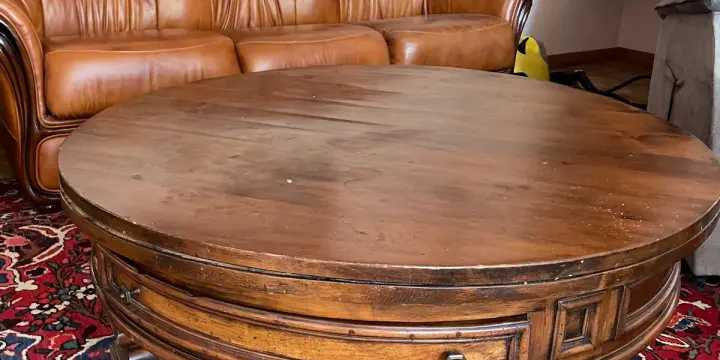 A vendre table basse ronde de salon