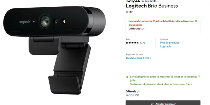 Logitech Brio 4k Business