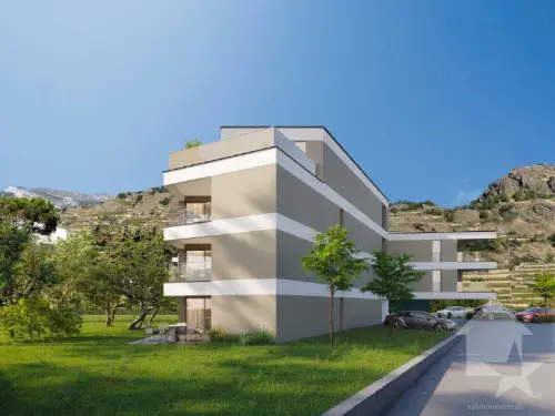 Bel attique de 3,5 pces avec grande terrasse à Sion