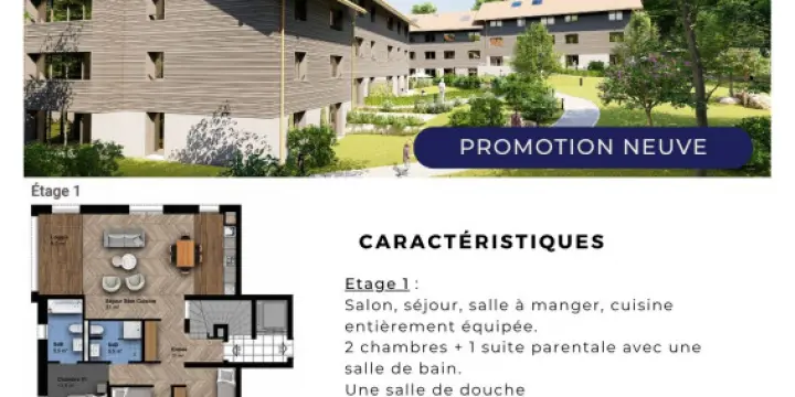 SATIGNY - Magnifique duplex neuf dans un écrin de verdure !