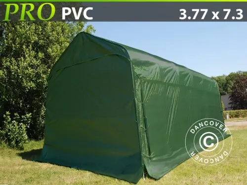 Zeltgarage PRO 3,77x7,3x3,24m PVC, Grün à Zurich