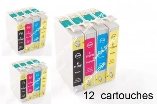 Pack 12 cartouches compatibles E-715 à Wimille