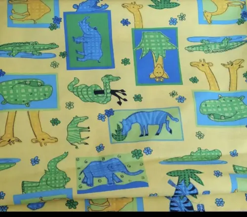 Tissu enfants zoo