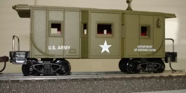 Model Power HO 99165 Caboose US Army Freight Car