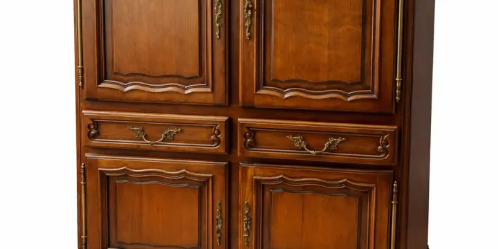 Meuble TV en merisier massif - style Louis XV