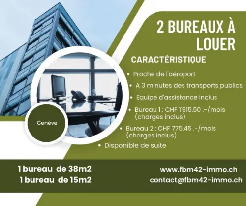 Bureaux à louer à Le Grand Saconnex