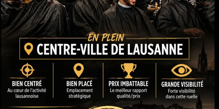 Places pour coiffeurs hommes indépendants A Louer