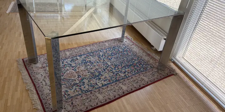 Table en verre trempé