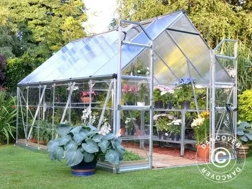 Gewächshaus Polycarbonat Balance 2,44x3,67x2,29m Silb à Zurich