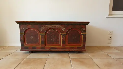 Bahut de l'oberland bernois de 1847 - Biedermeier Truhe