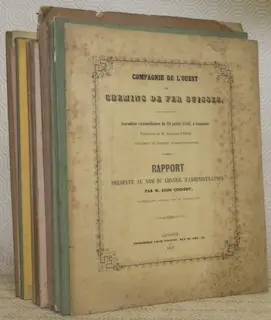Compagnie de l’Ouest des Chemins de Fer Suisses. Rapport du Conseil d’Administration. Année 1853…