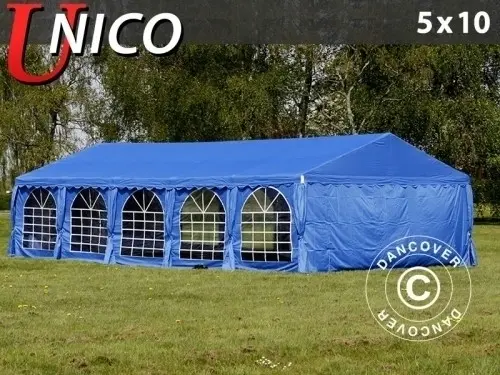 Partyzelt UNICO 5x10m, Blau à Zurich