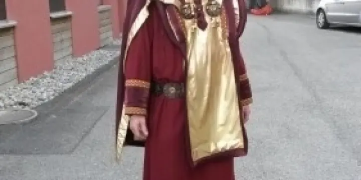 Costume de guggen bordeaux