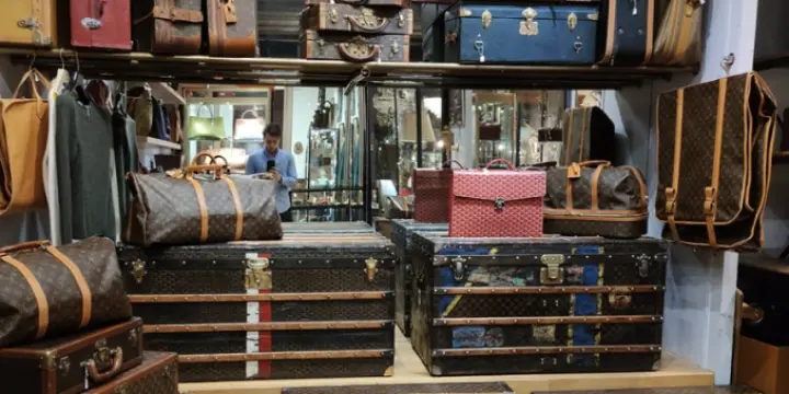 Achete malle Louis Vuitton Goyard Moynat