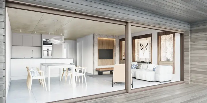 Saxon, appartement 2.5 pièces à louer dans la résidence  "Colette