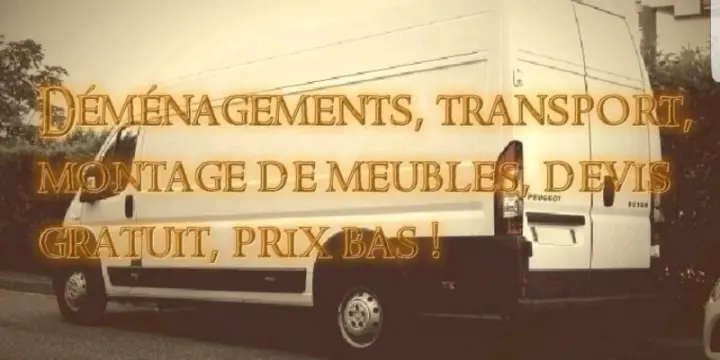 Déménagements efficace, rapide et économique !