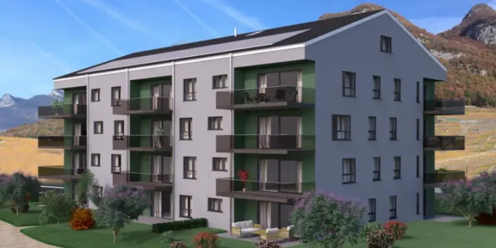 ''Les Ormonts B'' Appartement de 2.5 pièces avec jardin - B06