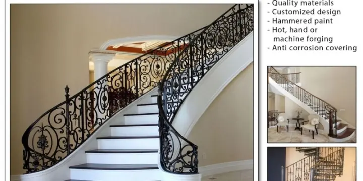 Escaliers en fer forgés