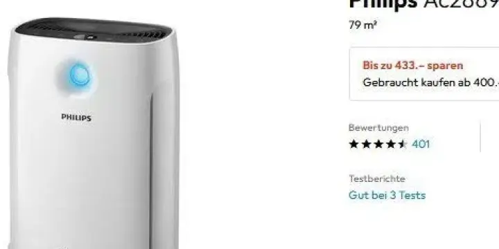 Ventilateur+Purificateur d'air Philips AC2889