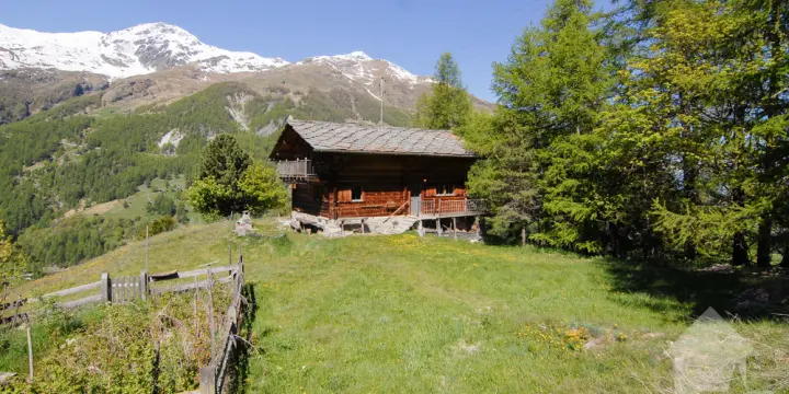 Chalet avec vue privilégiée sur les montagnes et les glaciers