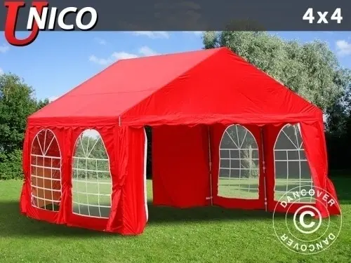 Partyzelt UNICO 4x4m, Rot à Zurich