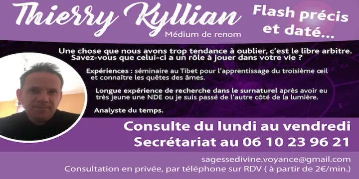 Thierry Kyllian médium de renon
