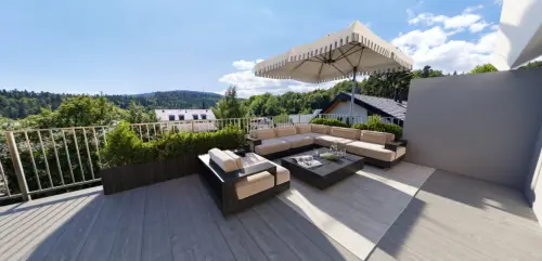EXCLUSIVITÉ - ATTIQUE DUPLEX D'EXCEPTION AVEC TERRASSE PANORAMIQUE ET ASCENSEUR à St-Cergue