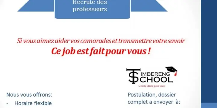 Timbereng-School Recrute