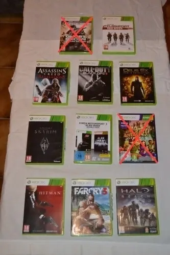 9 jeux Xbox 360 à Réclère