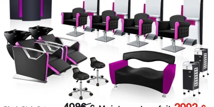 Meubles pour salons de beauté/coiffure Miroir Fauteuil