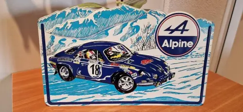 Plaque métal Aluminium enseigne ALPINE A110 à Vuisternens-en-Ogoz