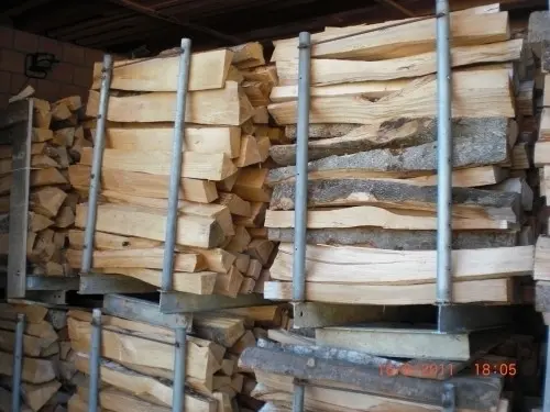 Bois de chauffage, bois dur à lechelles