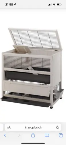 Cage à lapins deux étages à Plan les ouates