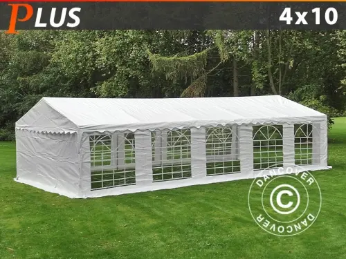 Partyzelt PLUS 4x10m PE, Weiß à Zurich