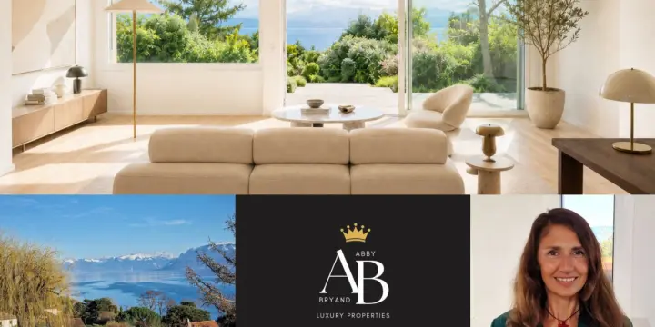 En exclusivité, Abby Bryand immobilier : Magnifique maison vue lac à Buchillon