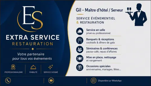 Extra service Maître d'hôtel/Serveur/Majordome - Expérimenté à Montreux
