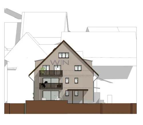 Zentrum-Grün: 3.5 Zimmer-Neubau