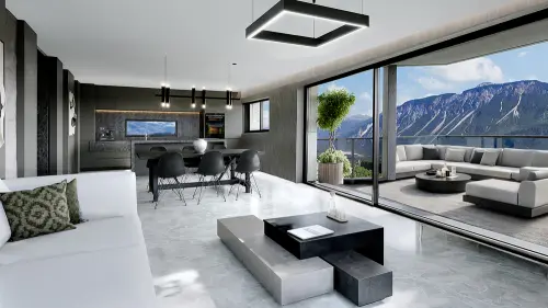 A VENDRE VILLA D'ARCHITECTE 5.5 PCES A MIEGE (NOBLE-CONTREE) à Veyras