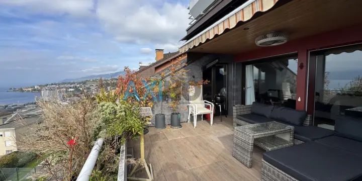Une adresse privilégiée à Montreux ! 4,5 pièces vue lac avec balcon