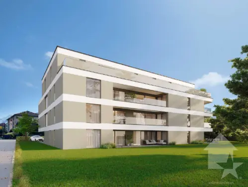 Bel appt de 2,5 pces de 66 m2 hab. avec terrasse et pelouse à Sion