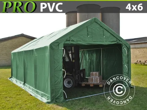 Lagerzelt PRO 4x6x2x3,1m, PVC, Grün à Zurich