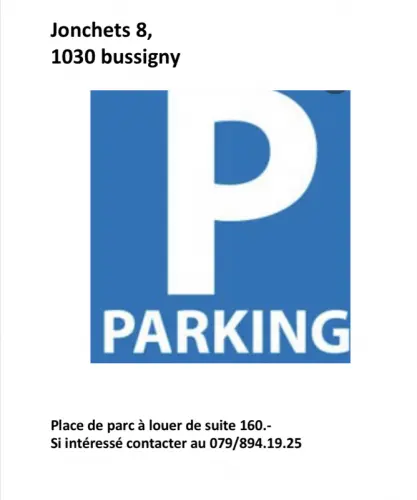 Parking bussigny à louer à Bussigny