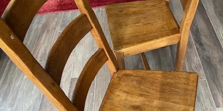 chaises en chêne massif