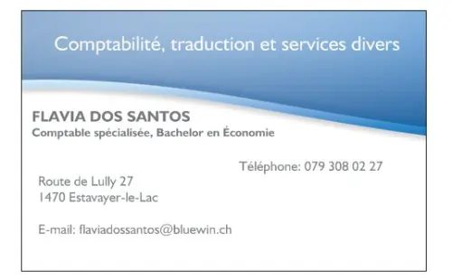 Services de traduction, comptable et fiscal à Estavayer-le-Lac