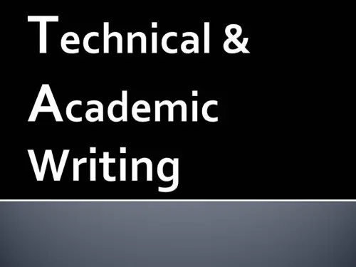 Technical and Academic Writing à Bernex