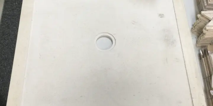 Receveur Capri en marbre blanc